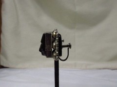 Mexico Sterling Silver Carved Black Onyx Mask Screw Back Earrings 1 x 1″ #721