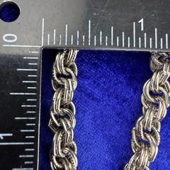 Vintage Lariat Necklace Silver Tone Tassel 40”