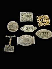 Vintage Monogram Brooch Lot Initials Pin Reseller Lot