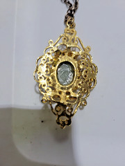Vintage Lot 12 Costume Jewelry Pendants with Chains Unique Assortment! NICE!