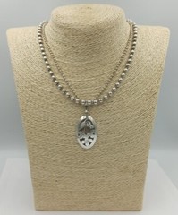 Pendant TEKA silver 835 Flowers Art Nouveau T.Klotz Germany 1960-70s vintage