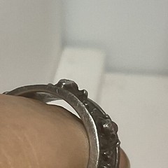 Vintage frogs Sterling Silver Ring Size 5.50 Oxidized Band