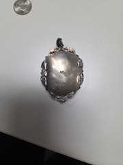 Vintage Large Sterling Silver Siam Niello Dancer Pendant No Chain 2.5 Inches