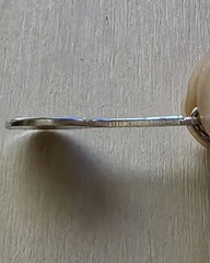 Vintage Sterling Silver Tennis Racket Pendant Charm 925 R.L. Griffith 1950-1970
