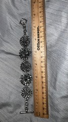 Y2k Silver Toned Lucky Brand Floral Bracelet Vintage