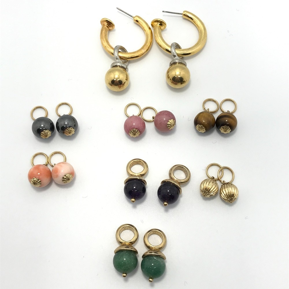 Vintage Interchangable Charms for Hoop Pierced/Clip Earrings *style choice