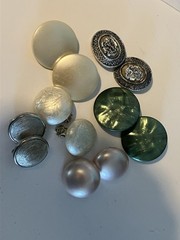 Clip On Earrings 6 Pairs Various Colors