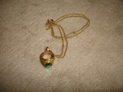 Vintage Avon 79 Charm Pendant and Unbranded 1979 Mini Senior Class Ring Pendant