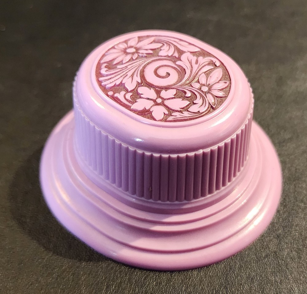 Vintage Rare Art Deco Noveau Transitional Lilac Purple Celluloid Ring Box
