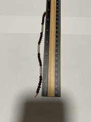 14kt Rose Quartz Garnet Necklace 16” Bracelet 6.5” Set