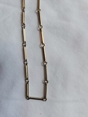 Vintage Cylinder Link Necklace