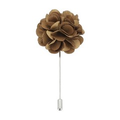 Flower Boutonnieres Pin Lapel Pin for Men Camellia Flower for Suit Wedding Gold