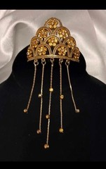 Vintage Bohemian Style Hair Comb Approx 3-1/2” Wide Very Impressive