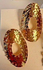 10 PAIRS Statement Earrings 1980s 1990s incl Erwin Pearl, Clip and Post Styles