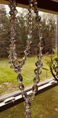 ART DECO Crystal Necklace Lot 2 Hand Strung Brilliant Heirloom Romantic Sparkle