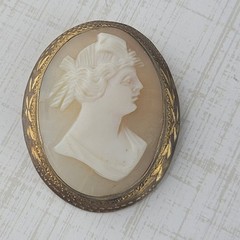 Vintage Cameo Brooch READ