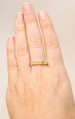 Size 11.75 Ethiopian Opal 6 Stone Thin Band Stacker Sterling Silver Ring S1067