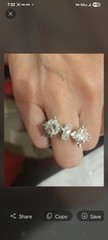 Rare Antique Old European Cut Double Diamond Engagement Ring