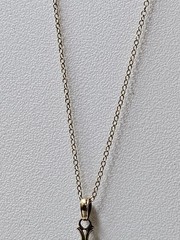 Antique Gold Filled Lavalier Pendant With Vintage 18″ Chain