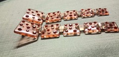 Vintage 4.75 Inch Lucite Clear With Orange Rhinestones Post Earrings Very Groovy