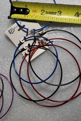 12 PAIRS HOOP EARRINGS PIERCED LARGE DROP BIG CLASSIC NEW