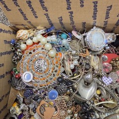 15+ Lbs Vintage To Now Craft Repair Tangled Junk Drawer Jewelry Lot