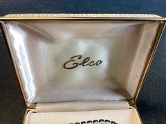 NICE UNUSED VINTAGE 50’s ERA ELCO STERLING ID BRACELET W/ORIGINAL BOX
