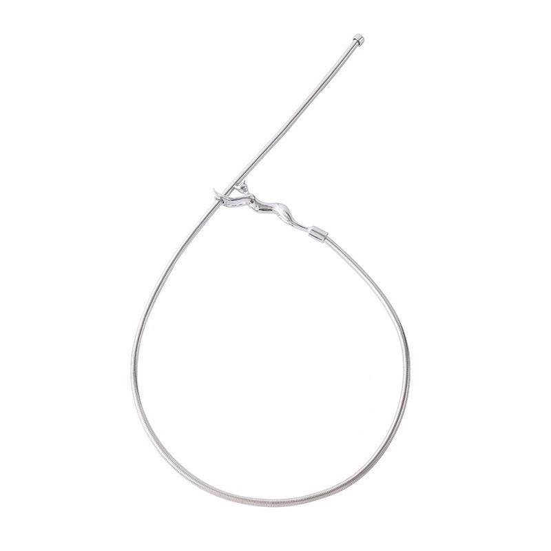 Men’s and Women’s Alloy Collarbone Chain Adjustable Collar Curved Necklace