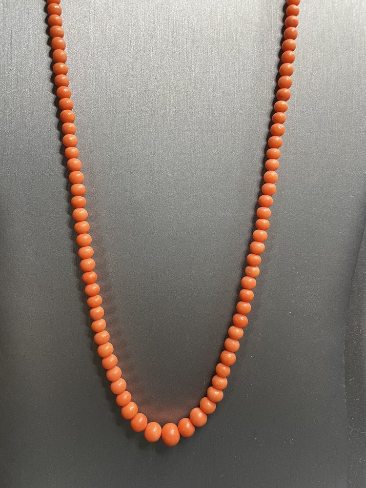 Antique Natural Satsuma Coral Almost Perfect Cascading 4.7mm-8.5mm