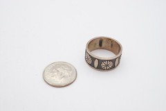 Vintage Sterling Silver 925 Ring Band Size 7.5 9mm