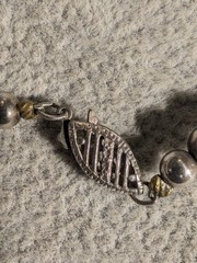 Vintage Sterling 925 Graduated Bead Ball Necklace! 24 in Long! 29.9 grams!