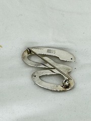 Letter B Sterling Silver Vintage 925 Initial Pin Brooch Thailand 6 grams