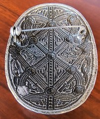 Viking Brooch, 2 3/8 In By 1 1/2 In, Zinc Alloy