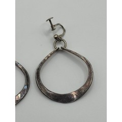 Vintage Anna Greta Eker 925S Sterling Silver Norway Modernist Dangle Earrings