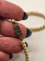 Vintage Lot of 4 Faux Pearl Necklaces Gold Tone Rice Pearls Mixed Lot