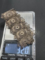 A-058 1930’s Sterling Silver wire-work Filigree Bracelet Made In Mexico .925