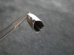 Geneva (?) Cow Bell Nice Tinkle Vintage Silvertone Bracelet Charm Pendant 1.6g