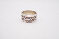 Vintage Sterling Silver 925 Ring Size 6.75 Textured