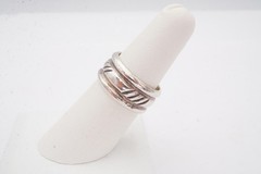 Vintage Sterling Silver 925 Ring Size 6.75 Textured