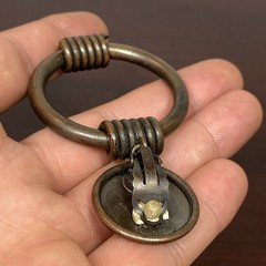 Vtg Premier Etage PARIS Mid Century Modern Copper Arts & Crafts Clip on Earring