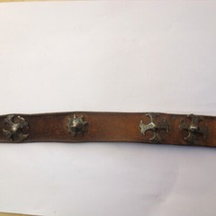 19th c ARMENIAN Antique Niello SILVER BELT- Russian Armenia Tradit. Folk Costume