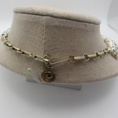 Vintage Lisner Necklace Rhinestone Gold Tone Statement 16 Inch ONE MISSING STONE