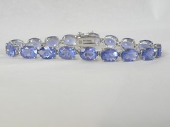 Sterling Silver 925 Treated Color Change Fluorite Tennis Bracelet Fits 7.5