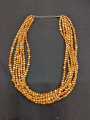 Multi-Strand Cultured Pearl Necklace Sterling Silver 925 Clasp ~20″ Silpada?