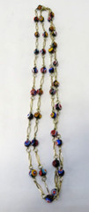 Vintage LOT of 7 Necklaces / Assorted Sizes & Colors horse black bead column