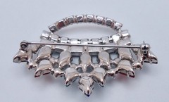 Vintage Signed B DAVID Multi-Color Rhinestone MOTHER’S CROWN Brooch Pin CJ88