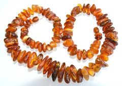 ✅55cm = 45gr RUSSIAN SOVIET BALTIC AMBER BEAD NECKLACE 琥珀 BRACELET STONE PENDANT
