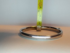 Marathon 925 Sterling Silver Children’s Bangle Bracelet 6.5 in. Circumference