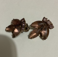 Vintage Smoky Lavender No Brand Earrings