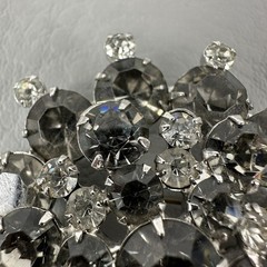 Vintage Juliana Brooch DeLizza & Elster Clear Rhinestone Snowflake #1296 READ!